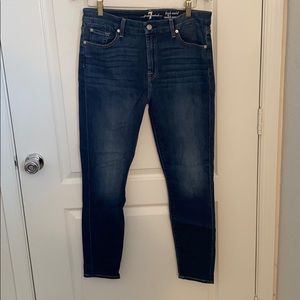 7 For All Mankind high waist ankle jean